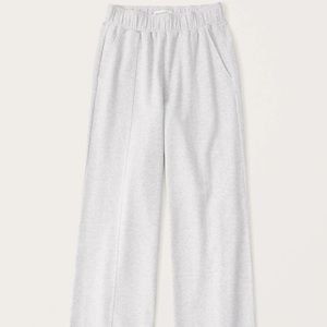 Abercrombie & Fitch Luxe Terry Wide Leg Pants